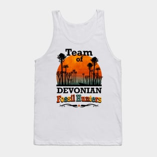 Team of Devonian Fossil Hunters. Vintage look. Tank Top